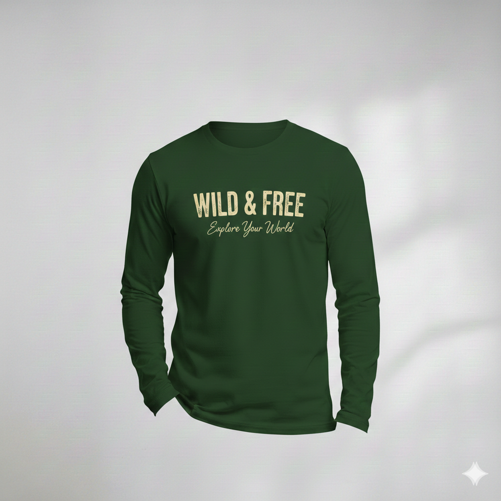 Cotton Crew Neck Full Sleeve T-Shirt